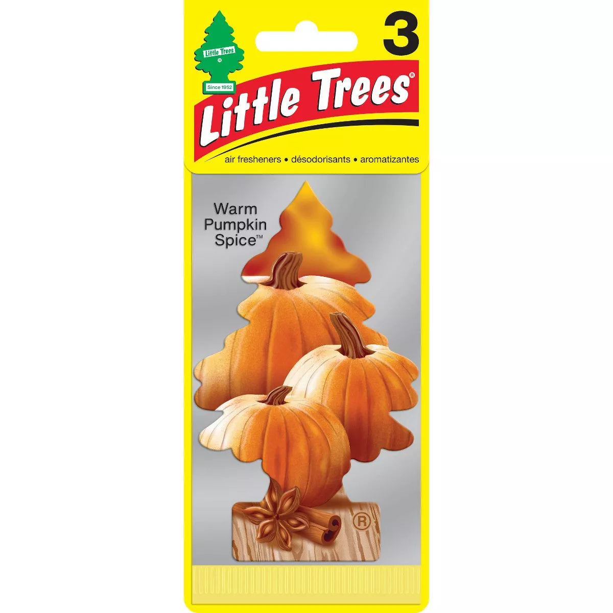 Little Trees Air Freshener- Warm Pumpkin Spice- 3 Pack