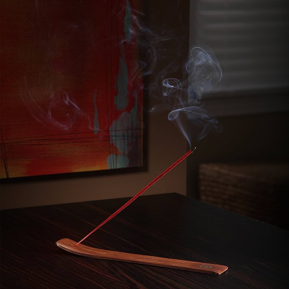 BluntLife 11 Inch Red Incense Stick Burning