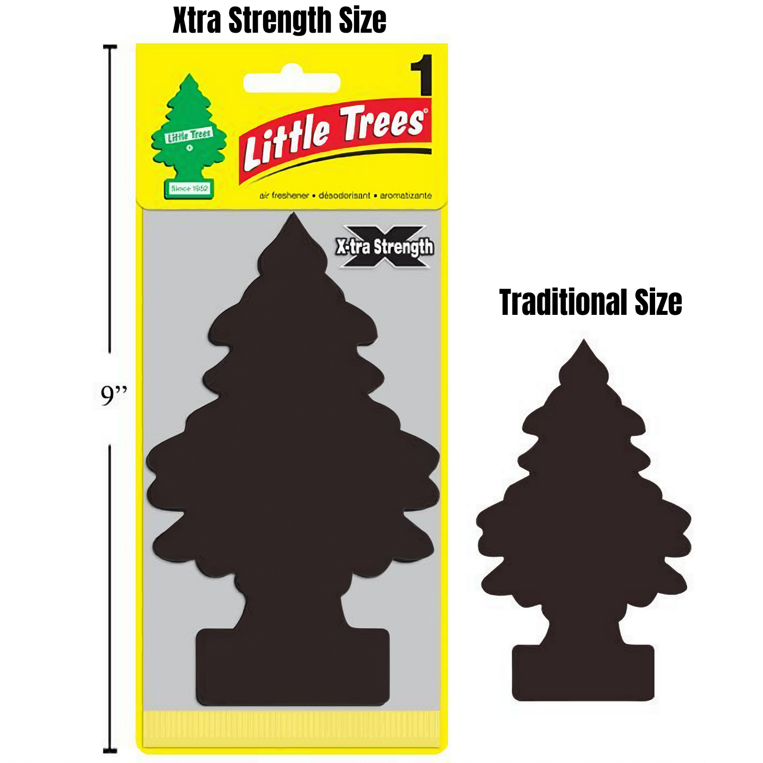 Xtra Strength Little Trees Air Freshener- Black Ice- 1 Pack