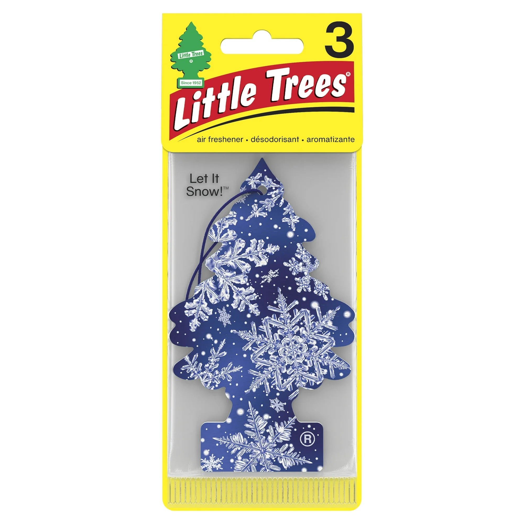 Little Trees Air Freshener- Let It Snow- 3 Pack