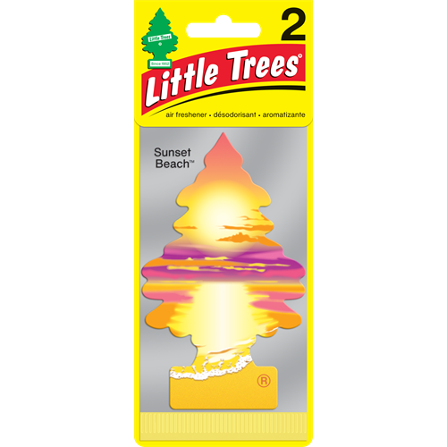 Little Trees Sunset Beach Air Freshener 2 Pack