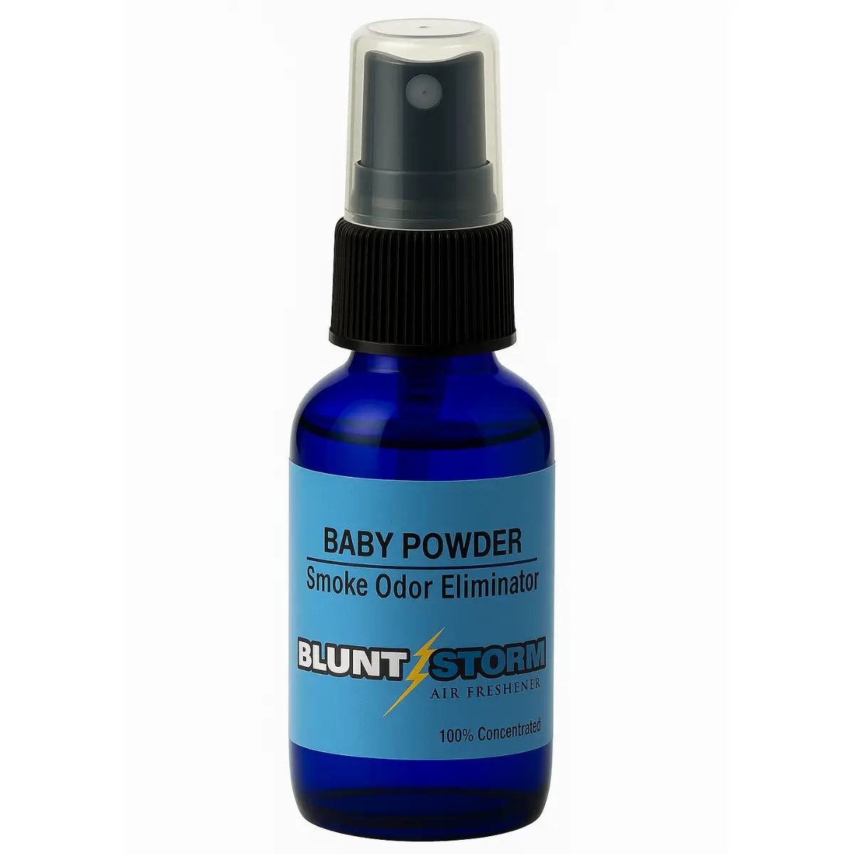 Blunt Storm Baby Powder Air Freshener Spray – 1 oz Bottle Smoke Odor Eliminator