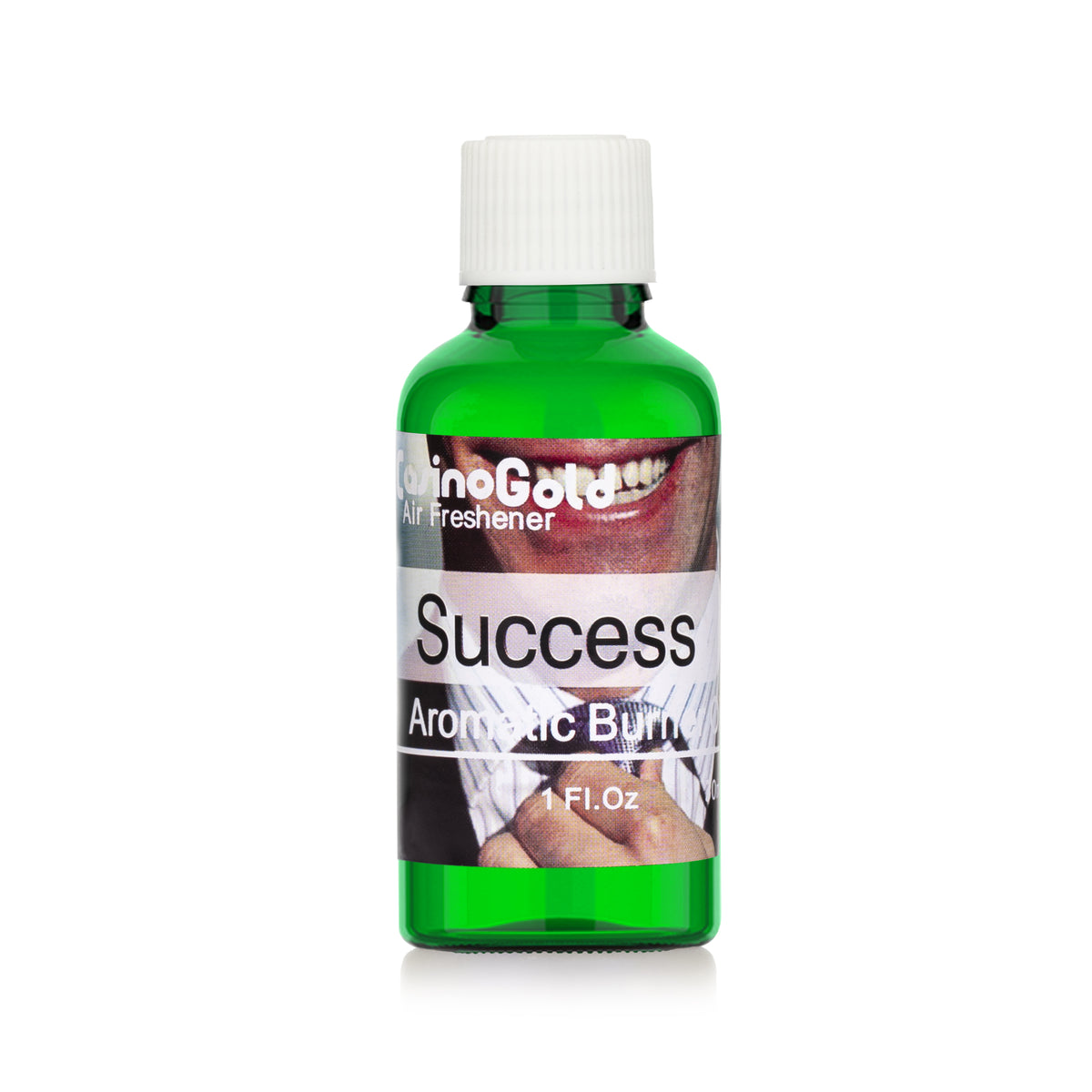 Casino Gold success fragrance oil for diffusers and oil burners, 1 oz green bottle