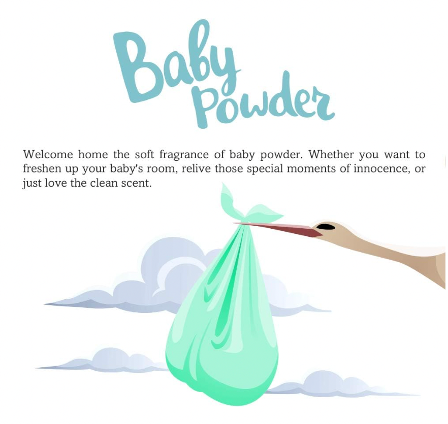 Baby Powder Fragrance Poster