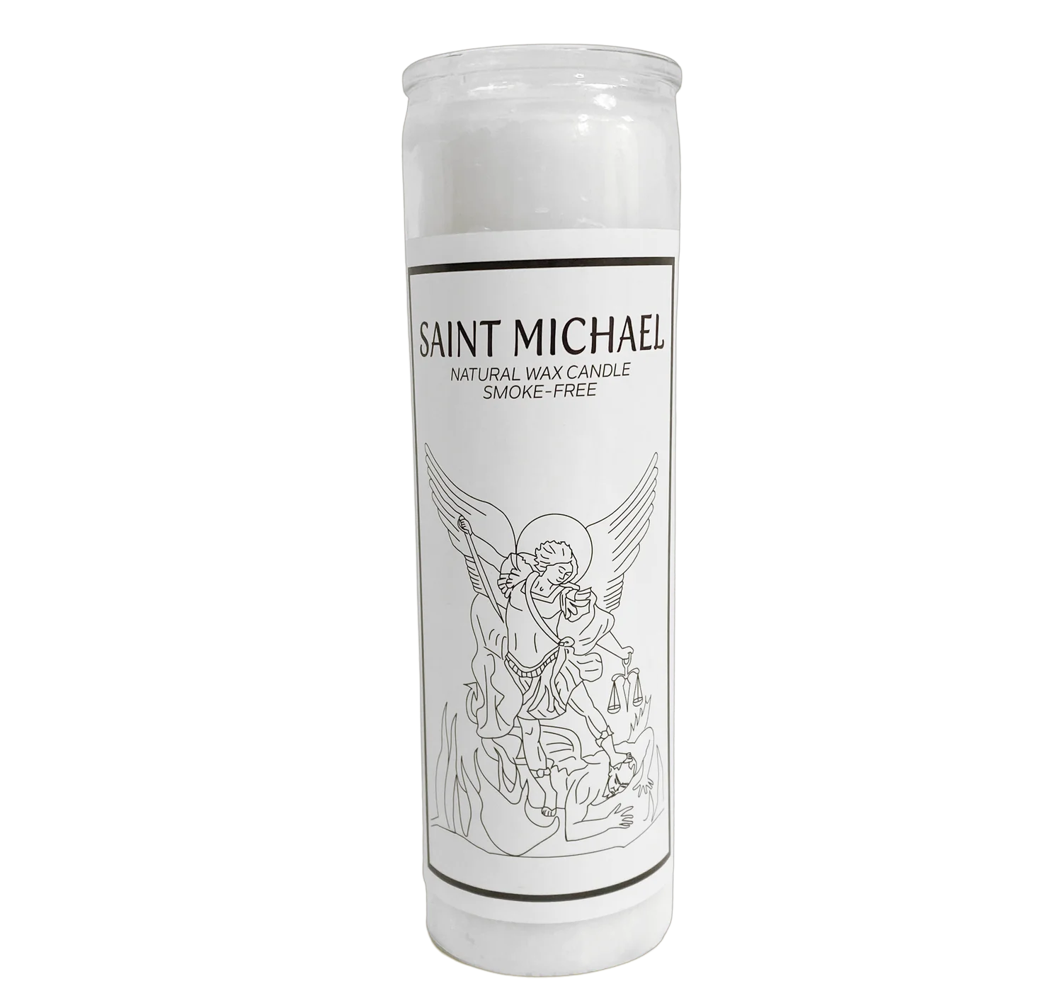     Front of St. Michael Prayer Candle