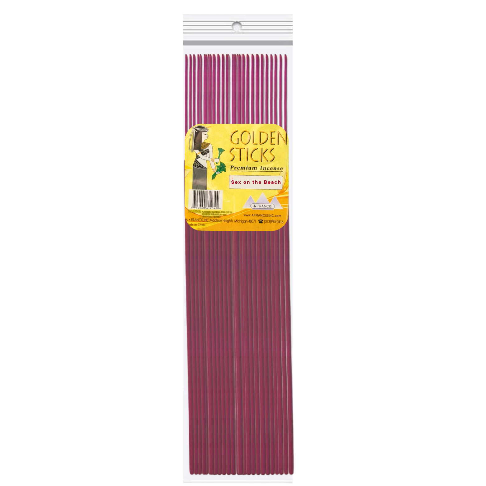 Golden Sticks 19 Inch Sex on the Beach Incense Sticks 50 Pack