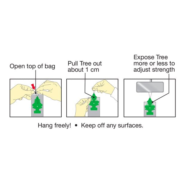 How to Use Little Trees Air Freshener Poster