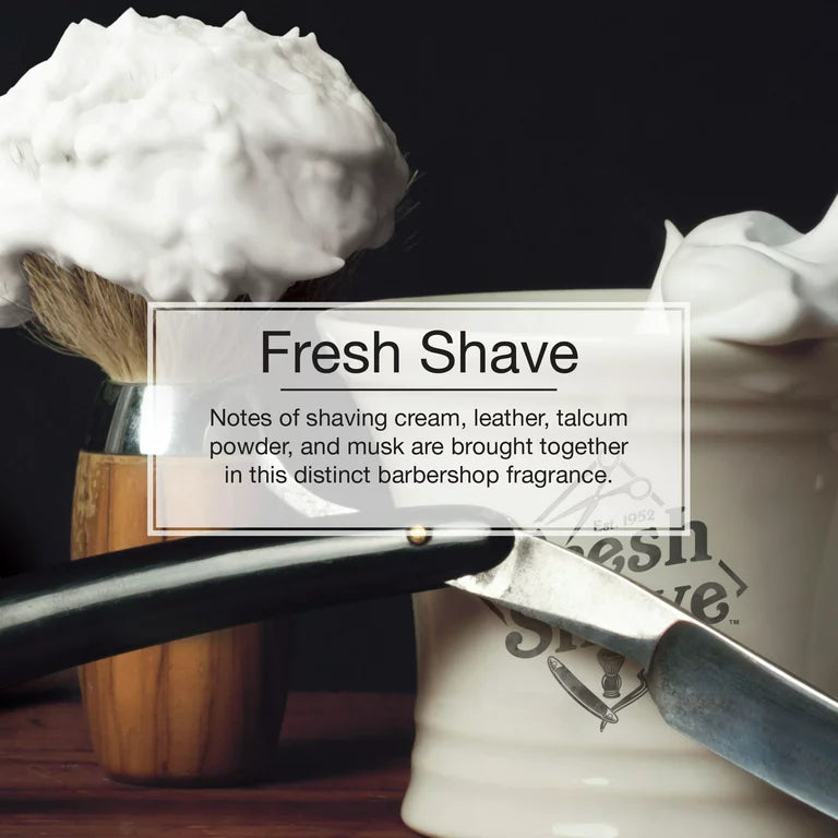    Informational Banner for Little Trees Fresh Shave Scent