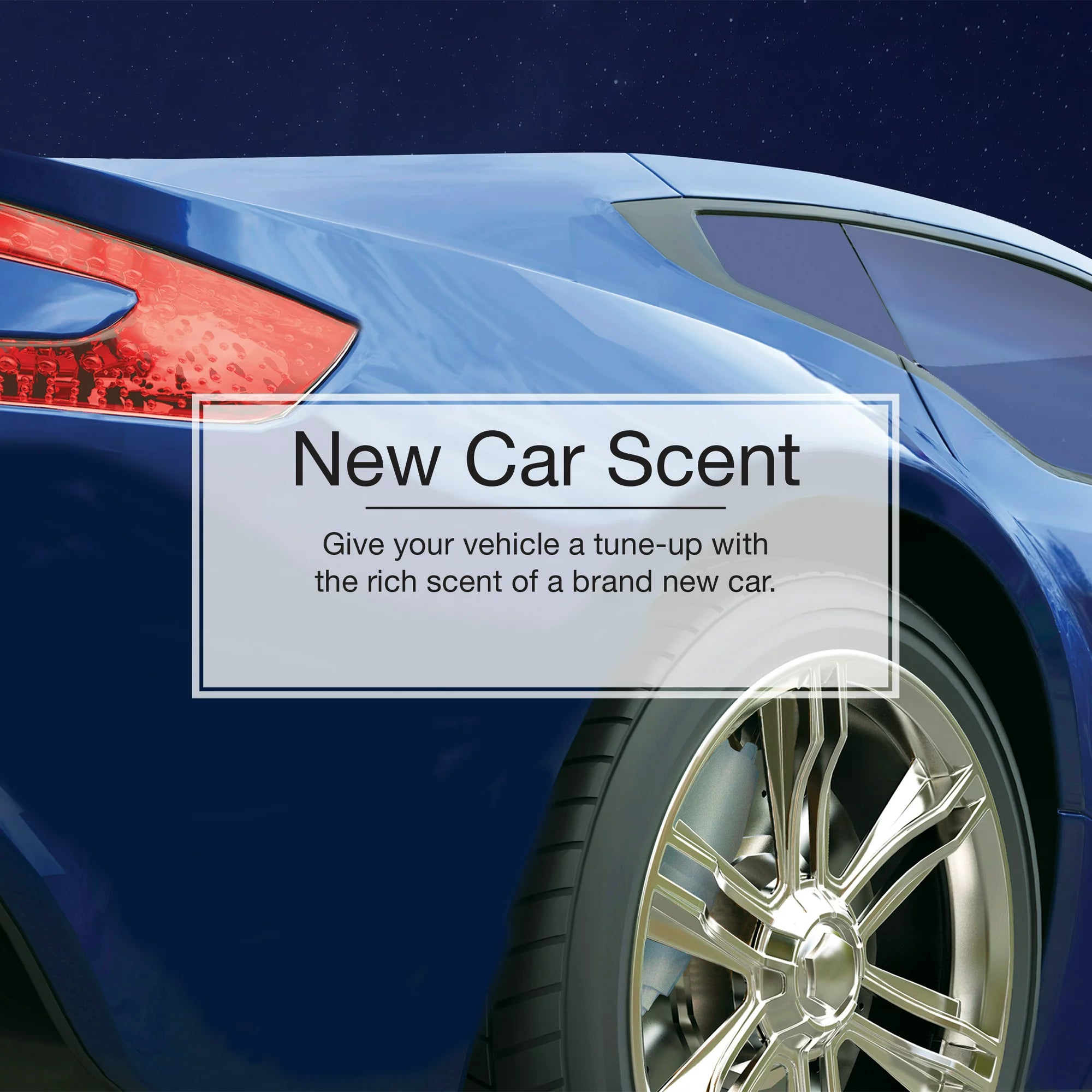 Informational Banner for Little Trees New Car Scent