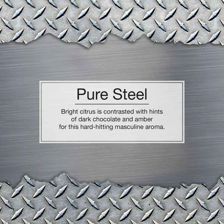Informational Banner for Little Trees Pure Steel Scent