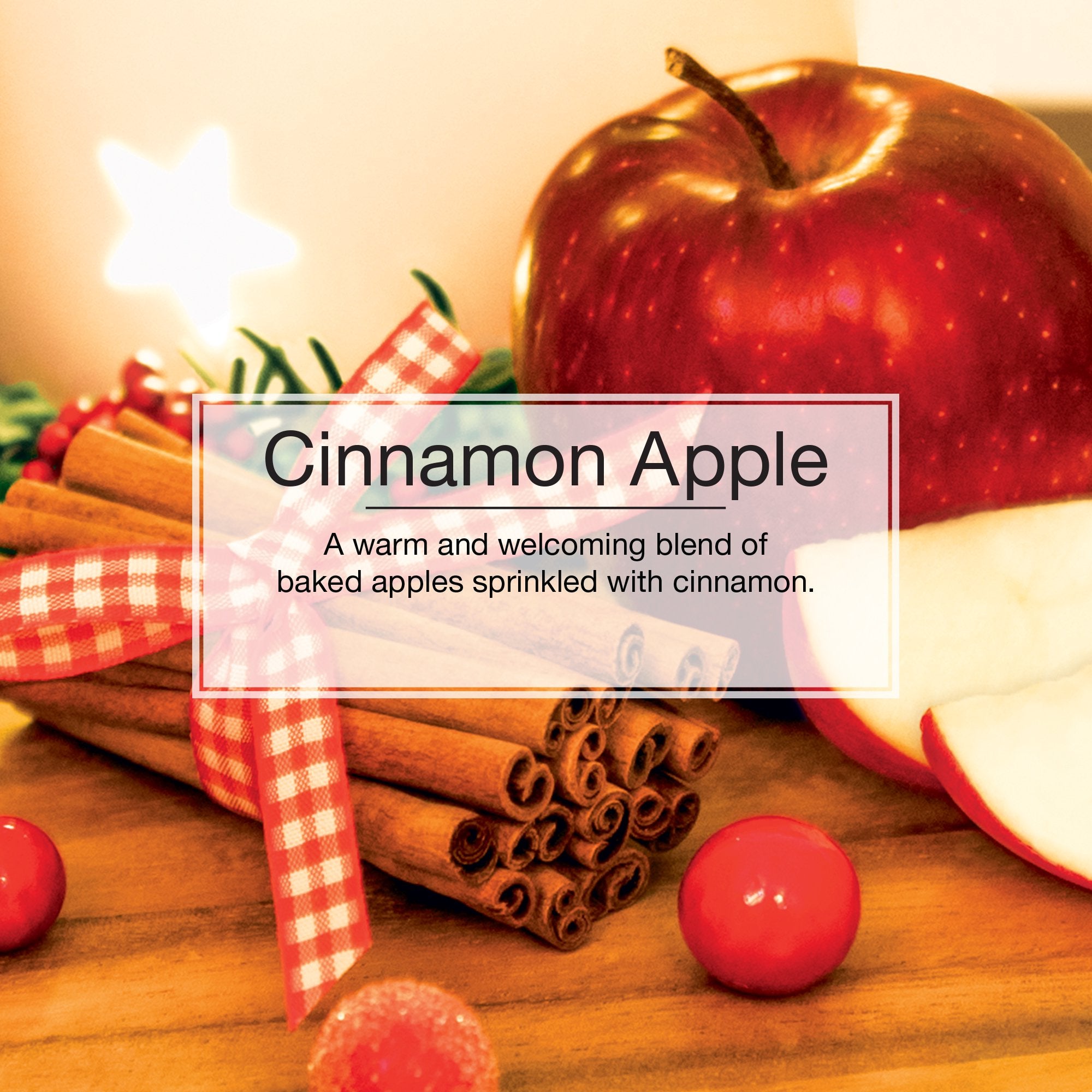 Informational Banner About Little Trees Cinnamon Apple Scent