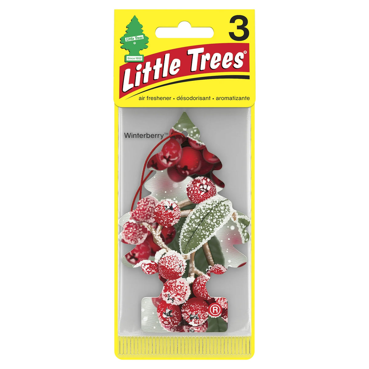 Little Trees Air Freshener- Winterberry- 3 Pack