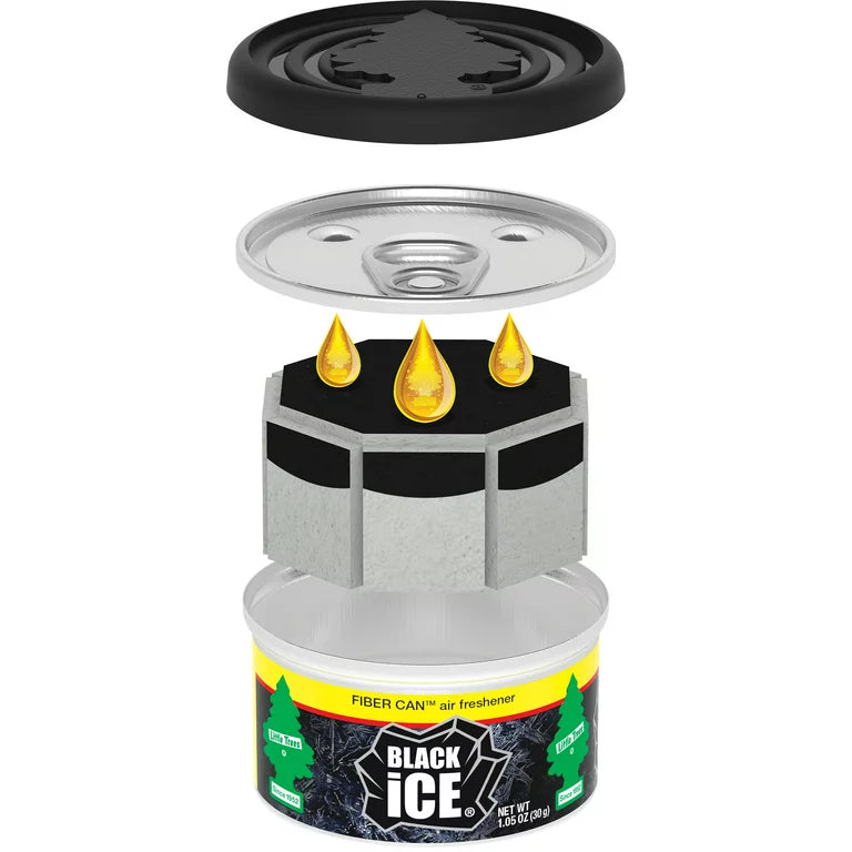 Little Trees Black Ice Fiber Can Material Graphic