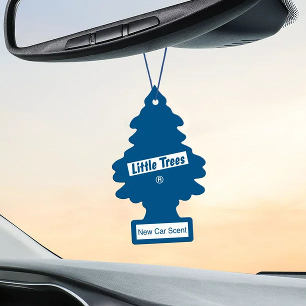 Little Trees New Car Scent Air Freshener Hanging in Car