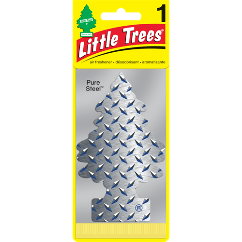 Little Trees Pure Steel Air Freshener 1 Pack