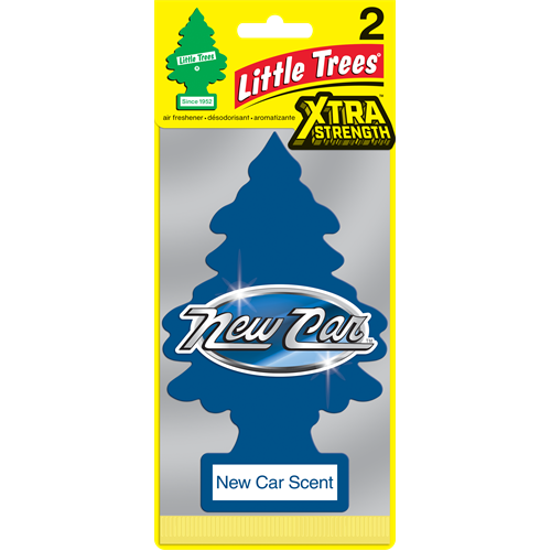 Little Trees Xtra Strength New Car Scent Air Freshener 2 Pack