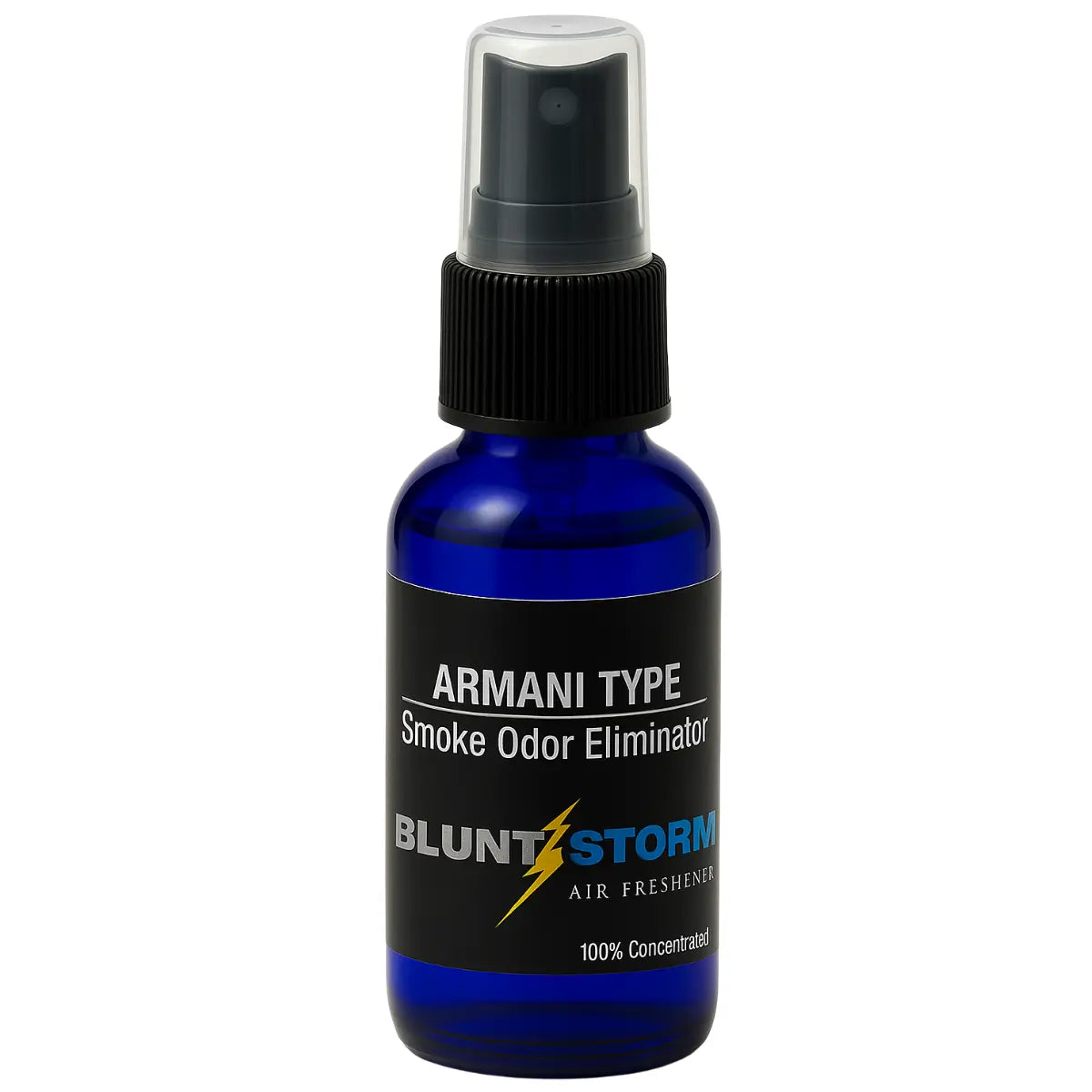 Blunt Storm Armani Type Air Freshener Spray – 1 oz Smoke Odor Eliminator Bottle
