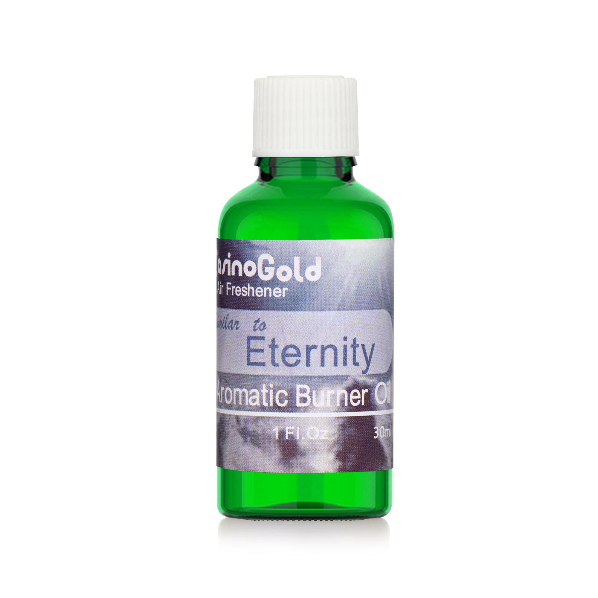Casino Gold eternity type fragrance oil for air fresheners and burners, 1 oz green bottle
