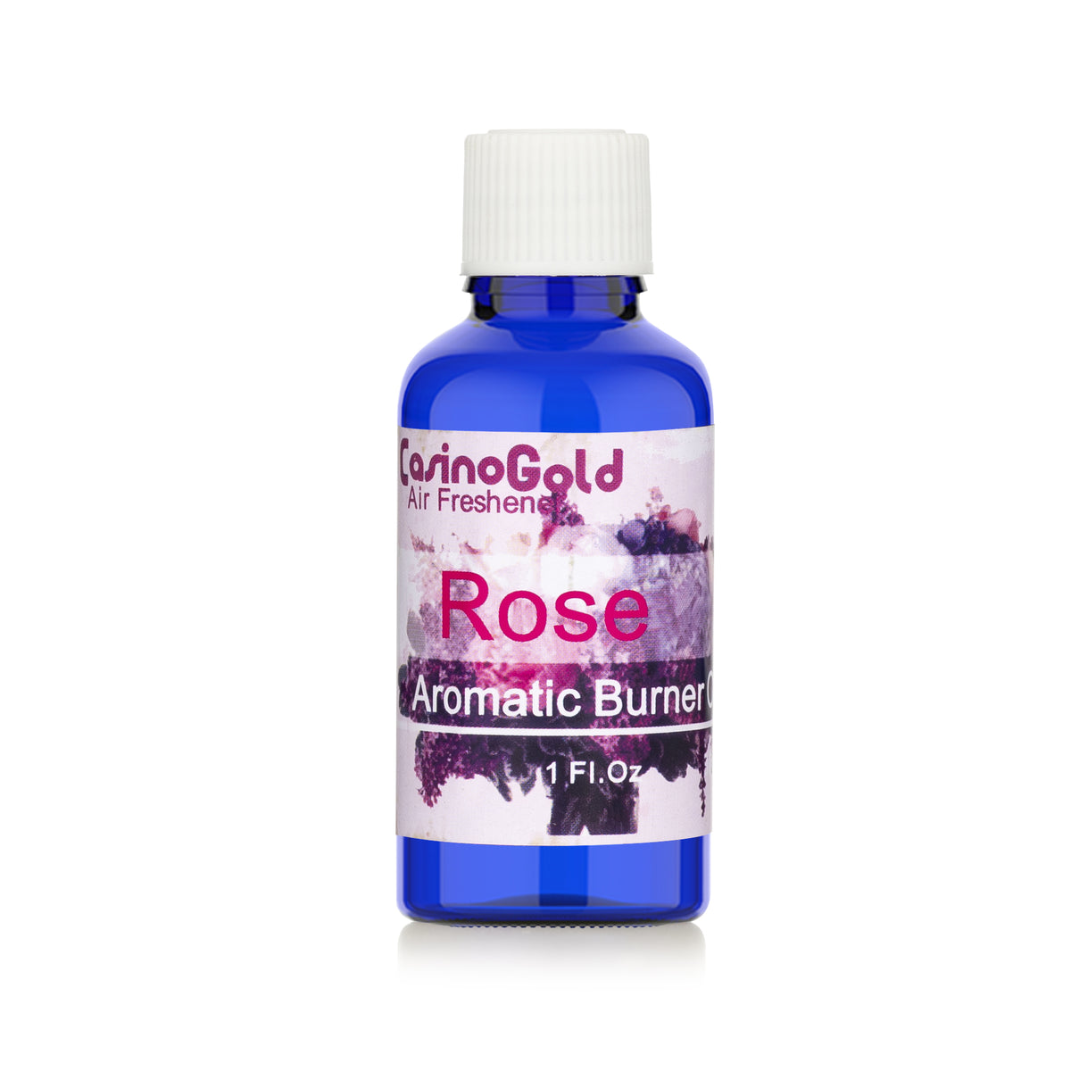 Casino Gold rose fragrance oil for air fresheners and burners, 1 oz red bottle